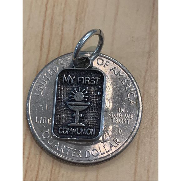 My First Communion Sterling Silver Jewelry Charm - Picture 3 of 3